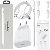 RYSIK STYLUS PENCIL PEN DO TABLETA IPAD AIR PRO KABEL ŁADOWARKA 4 KOŃCÓWKI