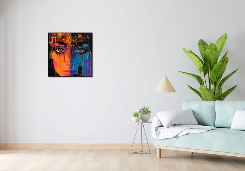 Plakat 60x60cm Cyfrowa Psyche zdjęcie 4