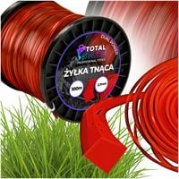 ŻYŁKA KWADRAT DO GŁOWIC PODKASZARKI KOSY KOS TRAWY MOCNA 2,7mm 100m