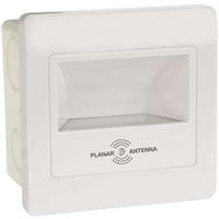 Wpuszczana LAMPA ścienna DIAMOND 03168 Ideus kwadratowa OPRAWA schodowa LED 2W 4000K do zabudowy z czujnikiem ruchu biała