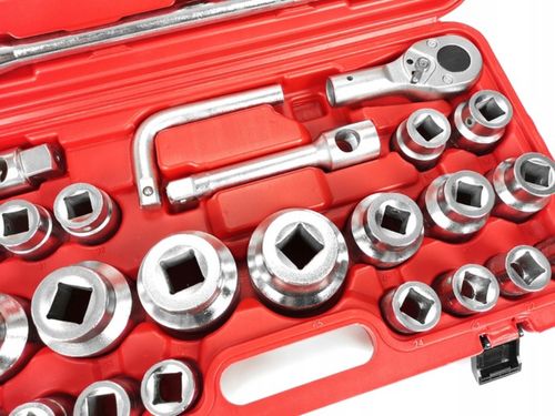 klucze nasadowe 26pcs 3/4"&1" 21-65mm 6-kąt na Arena.pl