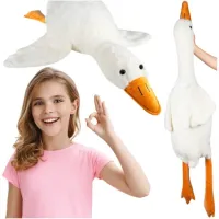 MASKOTKA PODUSZKA PLUSZAK GĘŚ PLUSZOWA XXXL 130cm