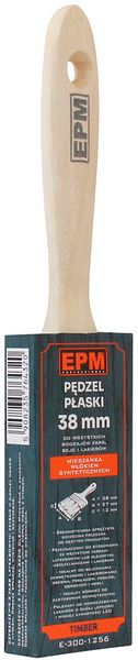 PĘDZEL ANGIELSKI PŁASKI TIMBER 38MM 1.5'' - E-300-1256 zdjęcie 3