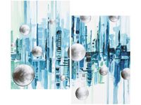 80X70CM MIASTO ZE SNU DUO OBRAZ