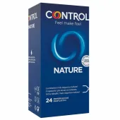 control adapta nature - prezerwatywy naturalne, 24 sztuki, szerokość 57 mm