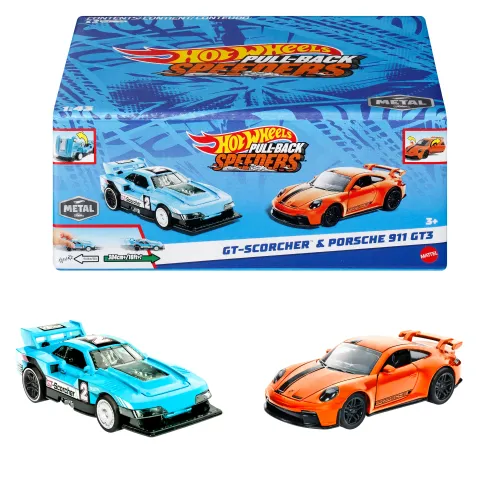 Hot Wheels Pojazdy z napędem pull-back 2-pak Asortyment HPR91 na Arena.pl