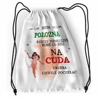 Plecak Dla Położnej Sportowy Szkolny Worek Torba Z Nadrukiem Ze Zdjęciem