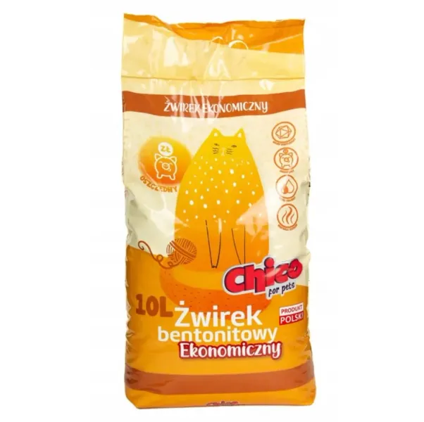 CHICO Żwirek Bentonit 10L ekonomiczny zdjęcie 1