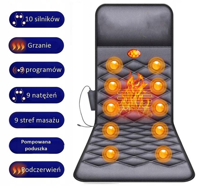 Materac masujący mata masująca shiatsu do masażu zdjęcie 6