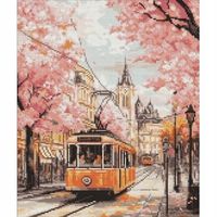 DIAMENTOWA MOZAIKA - RÓŻOWA TRASA 40X50CM