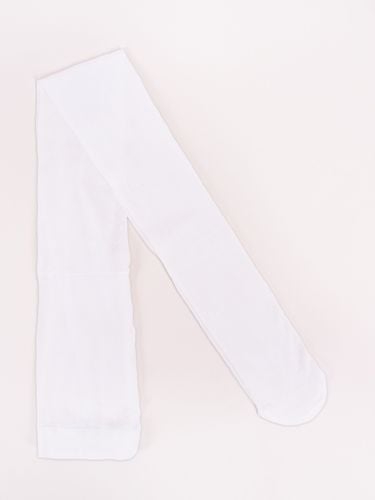 Rajstopy mikrofibra 30DEN białe komunijne wzór kokardka 152-158 na Arena.pl