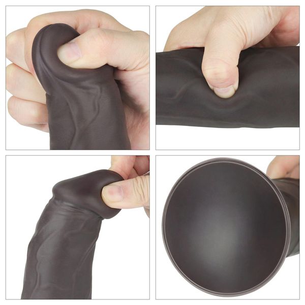 9.0'' Dual Layered Platinum Silicone Rotator zdjęcie 7