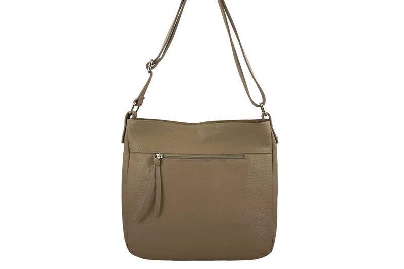 Torebka codzienna skórzana damska - Beżowa zdjęcie 5