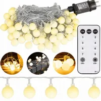 ŁAŃCUCH ŚWIETLNY LED zewnętrzny Girlanda ogrodowa 50x kulka do ogrodu PILOT