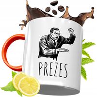 Kubek Pomarańczowy Dla Prezesa Prezent Z Nadrukiem Ze Zdjęciem