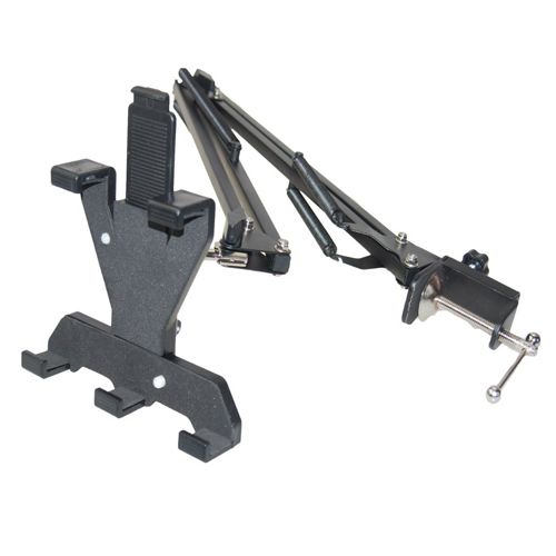 Profesjonalny uchwyt na tablet do blatu, biurka - Wysięgnik aluminiowy na Arena.pl