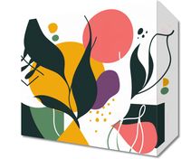 Obraz 20x20cm Kolorowa Abstrakcja Botaniczna