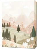 Obraz 50x70cm  Wzory dla Dzieci, Dziewczynki i Chłopca - Łąka