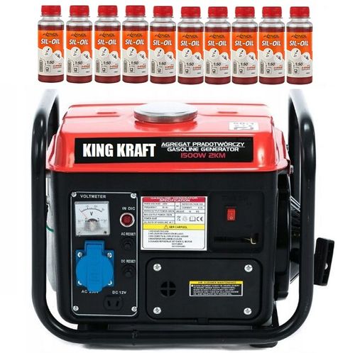 AGREGAT PRĄDOTWÓRCZY 1500W 2KM GENERATOR 230V 12V na Arena.pl