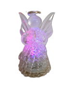 aniołek szklany podświetlany 4szt.- AS-003/007