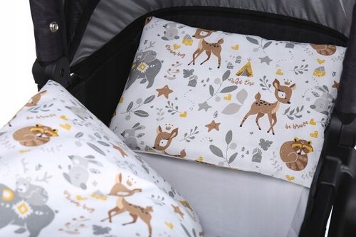 POŚCIEL DO KOŁYSKI WÓZKA 2 ELEMENTY 80x70cm BABYMAM na Arena.pl