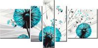 80CM 160CM OBRAZ 5 ELEM DMUCHAWCE TURKUSACH DRUK ŚCIENNY