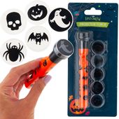 LATARKA LED HALLOWEEN PROJEKTOR WYMIENNE WZORY DYNIA DUCH NIETOPERZ CZASZKA