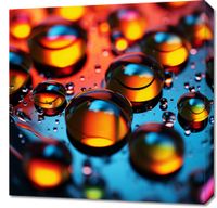 Obraz 60x60cm Krople Bliskiej Wody