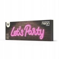 Neon LED wiszący Forever LED RTV100436 Let's Party Oświetlenie dekoracyjne