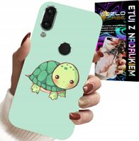 ETUI DO HUAWEI P SMART 2019 - SŁODKIE ŻÓŁWKI WZORY DLA DZIECI + SZKŁO