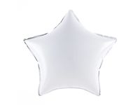 Balon foliowy gwiazda, biały, 45 cm (18 cali) [balon na hel]