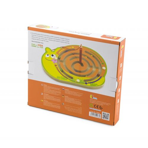 Labirynt Magnetyczny Drewniana gra Śimak na Arena.pl