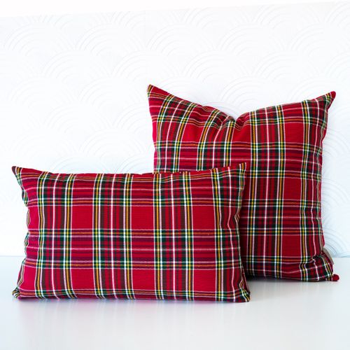 Poszewka Świąteczna Poduszka z Czerwonej Kraty 50x50 na Arena.pl