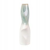 Wazon EUROFIRANY Liana 14 x 13 x 47 cm Kremowo-miętowy