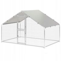 Klatka stalowa mocna 3x2x2m wybieg dla kur woliera z siatką na woliery