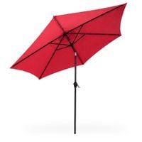 Parasol ogrodowy ORIENT 235x270x270 regulowany z korbką czerwony