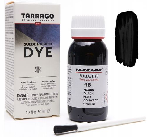 Farba do zamszu i nubuku - Tarrago Suede Nubuck Dye 50ml 18 Czarny na Arena.pl