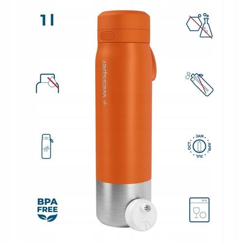 Butelka filtrująca stalowa bidon na wodę z filtrem WESSPER B2 ACTITEX na Arena.pl