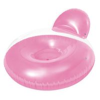 Dmuchany fotel materac z oparciem 137x122 cm INTEX 58889 różowy