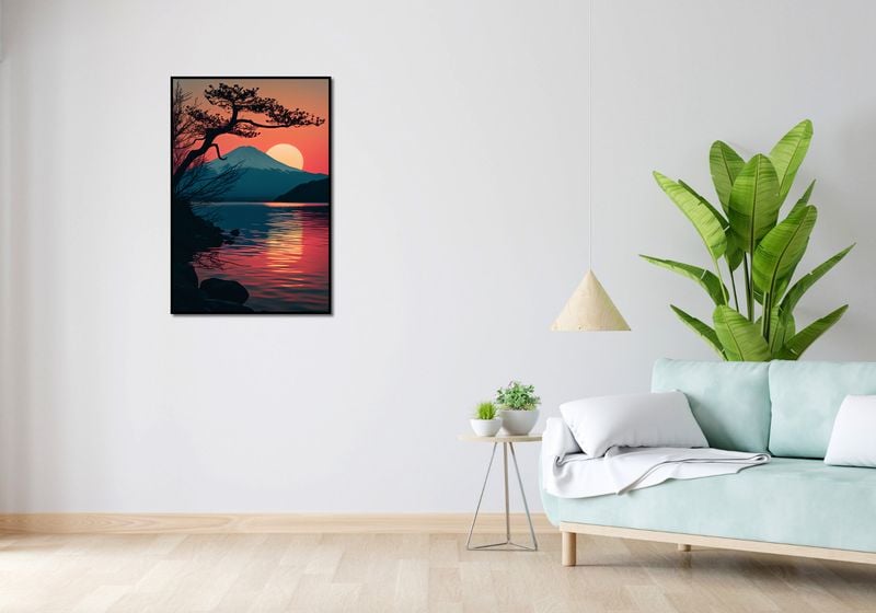 Plakat 61x90,5cm Góra Wieczorem zdjęcie 4