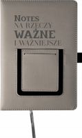 Notes z kieszonką na telefon notatnik A5 na prezent z twoim napisem