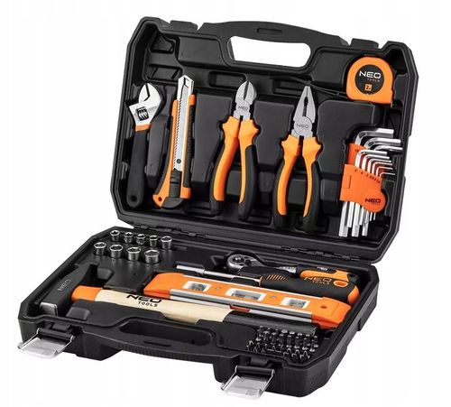 ZESTAW NARZĘDZI KLUCZE IMBUSY NASADKI BITY TORX MŁOTEK SZCZYPCE NEO TOOLS na Arena.pl