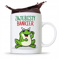 Dla Bankiera Kubek Na Prezent Żajebisty Bankier Z Nadrukiem Ze Zdjęciem