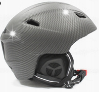 KASK NARCIARSKI KASK SNOWBOARDOWY carbon matowy XL +GRATIS