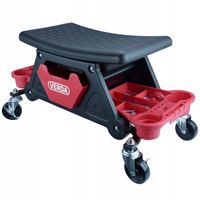 Taboret warsztatowy Verda z obrotowymi kółkami 360° nośność 135 kg