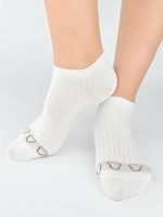 STOPKI DAMSKIE BAWEŁNA ST064 36-41 biały/mix wzór