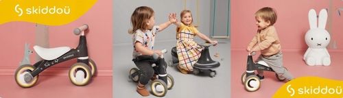 Jeździk Skiddoü Berit Pink Biały, Niebieski na Arena.pl