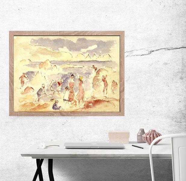 Beach Scene, Auguste Renoir - plakat 80x60 cm zdjęcie 2