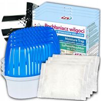 4x MOCNY POCHŁANIACZ WILGOCI do Domu Szafy Auta Łazienki + 4 WKŁADY 450G