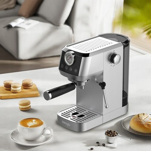 Iceagle Ekspres do kawy espresso CM1665, manometr, 20 barowa włoska pompa na Arena.pl